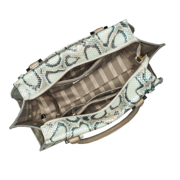 Brahmin Priscilla Pearl Lummus Leather Satchel with Matching Wallet - Picture 16 of 16